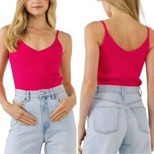 NWT Grey Lab Everyday Elevated Strappy Camisole Tank Top - Ribbed Knit Shirt